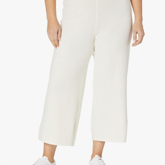 The Drop Bernadette Pull-on Loose-fit Cropped Sweater Pants Cream Sz 2X Women - Picture 4 of 7